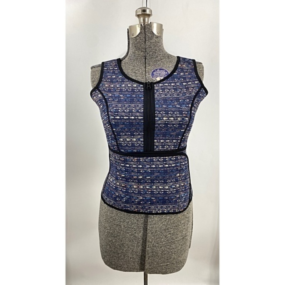 Hoplynn Aztec print neoprene blend sweat vest L